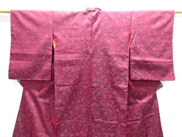  大正ロマン　撫子模様織り出し着物